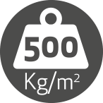 Terrassteel - Résistance unique jusqu’à 500 kg/m²